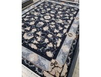 فرش700 شانه طرح نورا زمینه سرمه ای